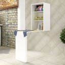 Ver imagem 3 de Mesa de Apoio Retrátil Multiuso Branca Am3106 Tecno Mobili - Branco