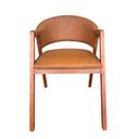 Ver imagem 5 de Conjunto 2 Cadeiras Zara Revestida em Durango Ideal para Recepções e Sala de Jantar
