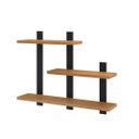 Ver imagem 2 de Kit 2 Prateleiras Suspensa para Livros Industrial 100% Mdf