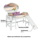 Ver imagem 2 de Cama Infantil com Escorregador e Cortina Rosa - Branco
