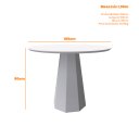 Ver imagem 2 de Mesa de Jantar Isis Ypê 100x100cm para 4 Cadeiras New Ceval
