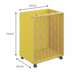 Organizador Multiuso com Rodízios e Sisal Cordel Be Mobiliário - 3