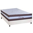 Ver imagem 1 de Cama Box Casal: Colchão Molas Masterpocket Ensacadas Paropas Legacy White + Base Crc Corano White (
