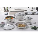 Ver imagem 3 de Frigideira Allegra em Aço Inox Fundo Triplo 24 Cm 2,1 L Tramontina 62666/240