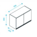 Ver imagem 3 de Armário para Lavanderia Aéreo Bs 31 06 Versa Brv Móveis