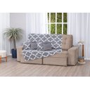 Ver imagem 1 de Xale de Jacquard Manta de Sofá Poltrona Cama 2,40m X 1,50m:medalhão Cinza