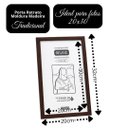 Ver imagem 1 de Porta Diploma A4 20x30 Madeira Marrom Fosco com Acetato Parede ou Mesa Vertical Horizontal - Mundial