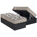 Ver imagem 1 de Conjunto Box Baú Solteiro: Colchão Espuma Ortobom D26 Physical Ultra Resistente + Base Crc Suede