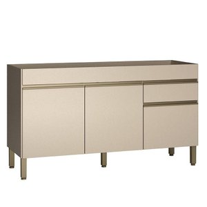 Balcão de Pia Line 150 Cm Vanilla - Kits Paraná