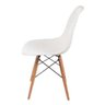 Cadeira Charles Eames Eiffel Base Madeira Branca - 3