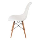 Ver imagem 3 de Cadeira Charles Eames Eiffel Base Madeira Branca
