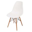 Ver imagem 1 de Cadeira Charles Eames Eiffel Base Madeira Branca