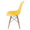 Cadeira Charles Eames Eiffel Base Madeira Cor Amarelo Moderna Sala Cozinha Escritório Pp-638-01 - 2