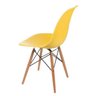 Cadeira Charles Eames Eiffel Base Madeira Cor Amarelo Moderna Sala Cozinha Escritório Pp-638-01 - 3