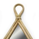 Ver imagem 4 de Espelho Decorativo Gota em Rattan Madeira Oval 75x40 cm - D’Rossi