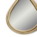 Ver imagem 3 de Espelho Decorativo Gota em Rattan Madeira Oval 75x40 cm - D’Rossi