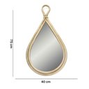 Ver imagem 5 de Espelho Decorativo Gota em Rattan Madeira Oval 75x40 cm - D’Rossi