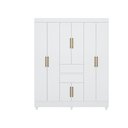 Ver imagem 3 de Guarda Roupa Lago Serena Casal 8 Portas Branco