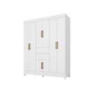 Ver imagem 4 de Guarda Roupa Lago Serena Casal 8 Portas Branco
