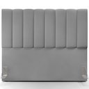 Ver imagem 4 de Kit Cabeceira Cama Box Casal 140cm com Calçadeira Recamier Baú Dália W01 Facto Cinza - Lyam