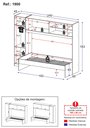 Ver imagem 4 de Guarda-roupa Solteiro 3 Portas com Cama Complementar Multimóveis