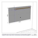 Ver imagem 3 de Painel Para TV Simples Ate 50 polegadas Chanel 1 Prateleira Preto Fosco