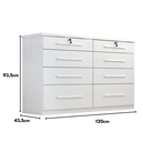 Ver imagem 5 de Comoda Monza 8 Gavetas