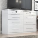 Ver imagem 3 de Comoda Tonielque Monza 8 Gavetas com Chave para Quarto