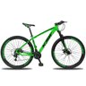 Bicicleta Aro 29 Ksw 27 Marchas e K7 17" Verde/preto - 2