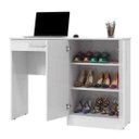 Ver imagem 5 de Escrivaninha Mesa de Computador Sapateira Multiuso com Portas Quarto Escritório Space Branco