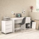 Ver mais imagens de Gaveteiro com Rodízios Maia 3 Gavetas Branco - Politorno