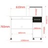 Mesa para Computador com Rodízios Studio Lukaliam Móveis - 2