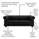 Ver imagem 5 de Sofa 2 Lugares Capitone Acorde 190 cm Pes MDF Courino Tcs 724 Moll