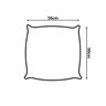 2 Capas Almofada Decorativa 50x50 + 1 Capa 30x50 Verde Água - 6