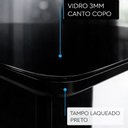 Ver imagem 3 de Conjunto Sala de Jantar Mesa Gênova 6 Lugares Tampo Redondo Vidro Preto com Cadeiras Dallas 130cm
