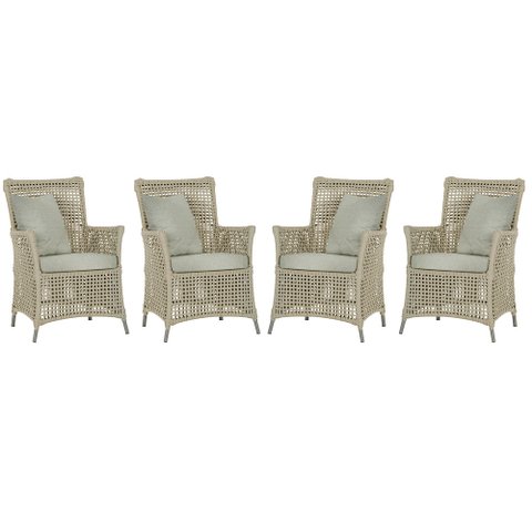 4 Poltronas Igapó Alumínio Micro Pintura Fendi Corda Náutica Estofado 3