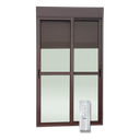 Ver imagem 1 de Porta Cor.Integ.Mot.Cont.Rem 2F.Mov.220x180 Elite c/Fech.Aut.V.Lis.Marrom Brimak