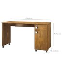 Ver imagem 3 de Escrivaninha 1 Gaveta e Rodízios Office Malta