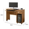 Mesa para Computador com Rodízios Vicenza - 2