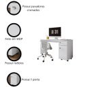 Ver imagem 5 de Escrivaninha Lukaliam Office Malta Mdp de 135.5cm X 75.5cm X 51.5cm