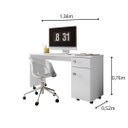 Ver imagem 4 de Escrivaninha Lukaliam Office Malta Mdp de 135.5cm X 75.5cm X 51.5cm