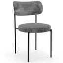 Ver imagem 1 de Cadeira Decorativa Estofada para Sala de Jantar Louise L02 Pied Poule - Lyam Decor