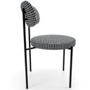 Ver imagem 3 de Cadeira Decorativa Estofada para Sala de Jantar Louise L02 Pied Poule - Lyam Decor