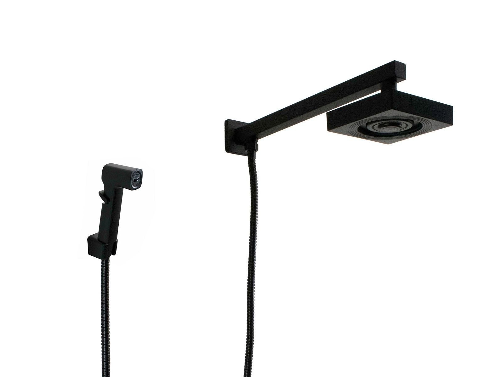Ducha Black Autolimpante em Abs com Ducha de Mão com Trava - 1
