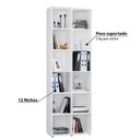 Ver imagem 4 de Estante Livreiro com 12 Nichos Caracol - Branco