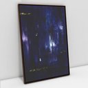 Ver imagem 1 de Quadro Decorativo em Canvas Abstrato Azul Oceano TaColado Moldura Flutuante 4,5cm Madeira 120 x 80cm