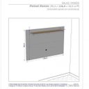 Ver imagem 4 de Painel Para Sala TV Ate 50 Polegadas Suspenso 1 Prateleira Flexível Kenzo Cinamomo