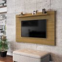 Ver imagem 1 de Painel Para Sala TV Ate 50 Polegadas Suspenso 1 Prateleira Flexível Kenzo Cinamomo