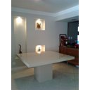 Ver imagem 2 de Mesa Quadrada Branca para Sala de Jantar Laca