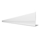 Ver imagem 1 de Veda Porta Borracha Pvc Slim C/ Fita Adesiva 1,30mt Cores::branco